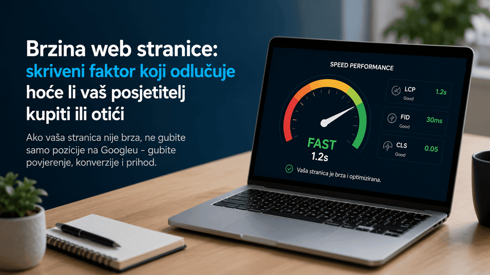 Brzina web stranice: skriveni faktor koji odlučuje hoće li vaš posjetitelj kupiti ili otići
